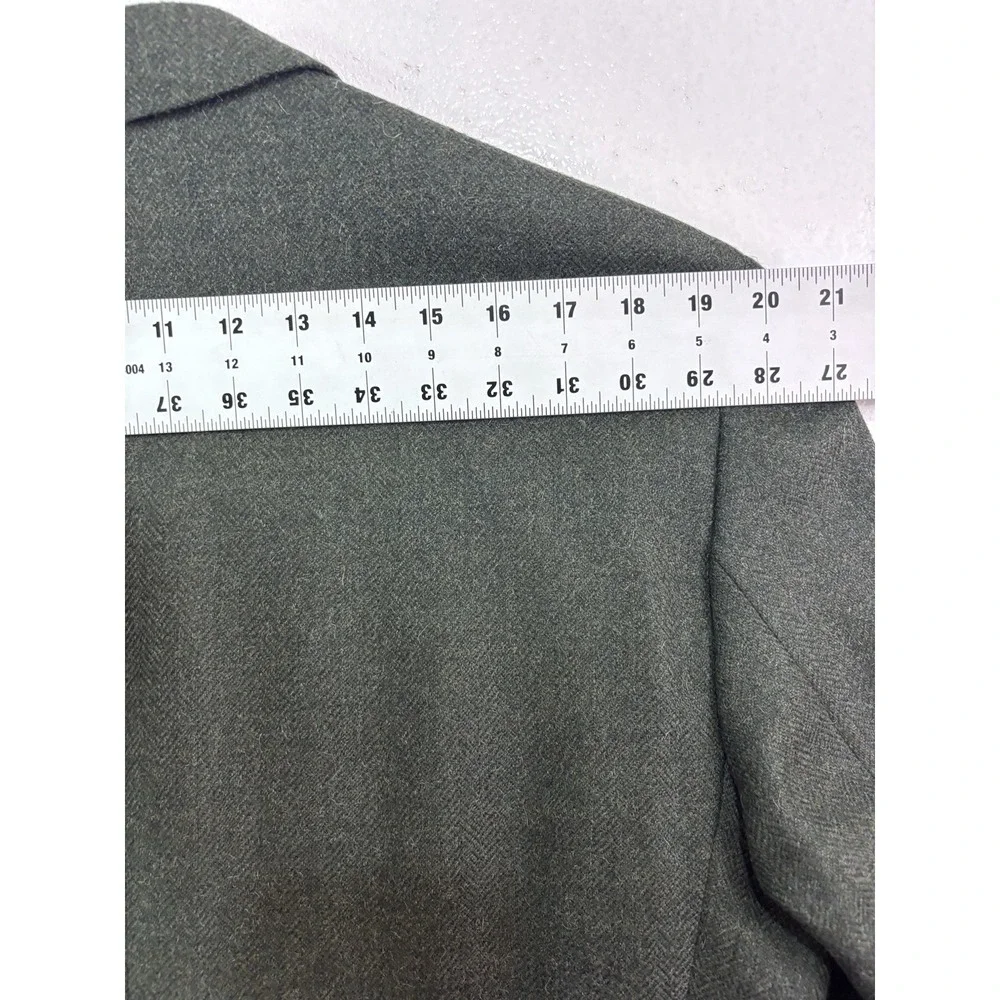 Vtg 90s Chaps Ralph Lauren 40S herringbone alpaca wool blazer jacket sport‎ coat
